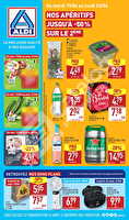 Nos apéritifs jusqu'à -50% sur le 2ème des magasins Aldi Valable du 17 au 23 juin 2025
