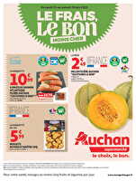Le frais, le bon, moins cher chez Auchan Valable du 24 au 28 juin 2025