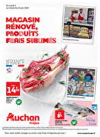 Magasin rénové, produits frais sublimés chez Auchan Valable du 03 au 15 juin 2025