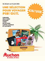 Une sélection pour voyager partout chez Auchan Valable du 25 juin au 31 août 2025