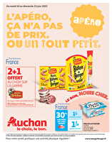 L'apéro, ça n'a pas de prix. ou un tout petit. des magasins Auchan Valable du 10 au 22 juin 2025