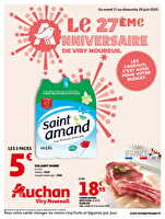 Le 27ème anniversaire de viry noureuil des magasins Auchan Valable du 17 au 29 juin 2025