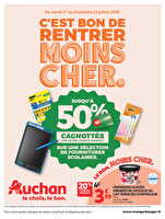C'est bon de rentrer moins cher  chez Auchan Valable du 01 au 13 juillet 2025