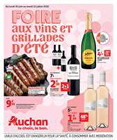 Foire aux vins et grillades d'ete chez Auchan Valable du 30 juin au 15 juillet 2025