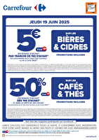 Spécial remises boissons chez Cora Valable du 19 juin au 06 juillet 2025
