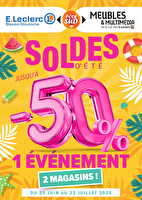 Soldes été chez Leclerc Valable du 25 juin au 22 juillet 2025