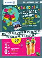 Temps fort festif 1 chez Leclerc Valable du 03 au 15 juin 2025