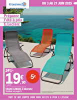 Selection depart en vacances  des magasins Leclerc Valable du 03 au 21 juin 2025