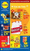 Les promos de la semaine des magasins Lidl Valable du 19 au 25 juin 2025